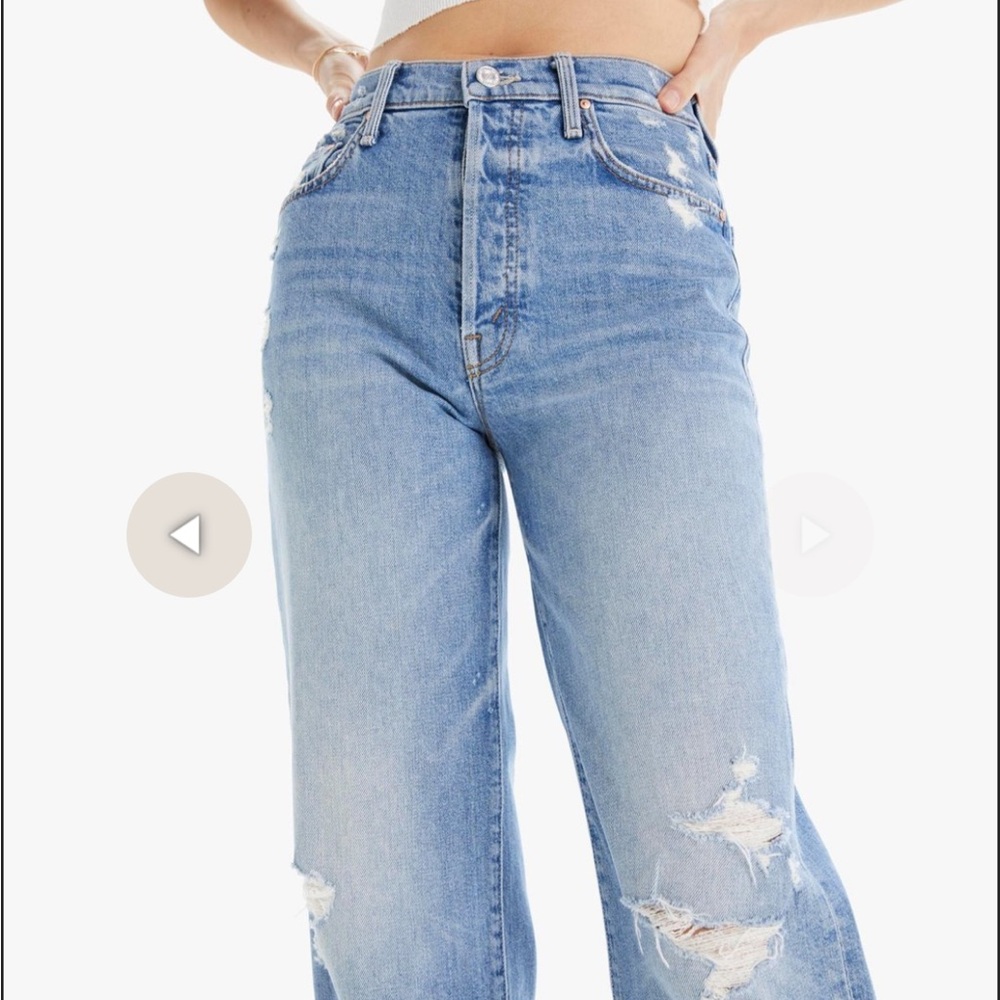 MOTHER Blue High Rise Jeans Timeless Fit